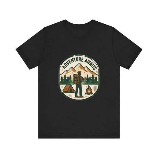 Adventure Awaits Camping T‑Shirt
