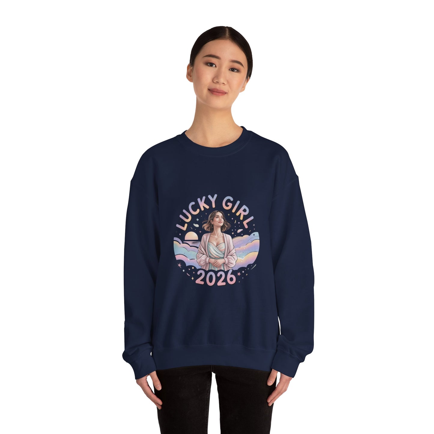 Lucky Girl 2026 Manifest Luck Sweatshirt | 2026 Lucky Charms, Angel Number