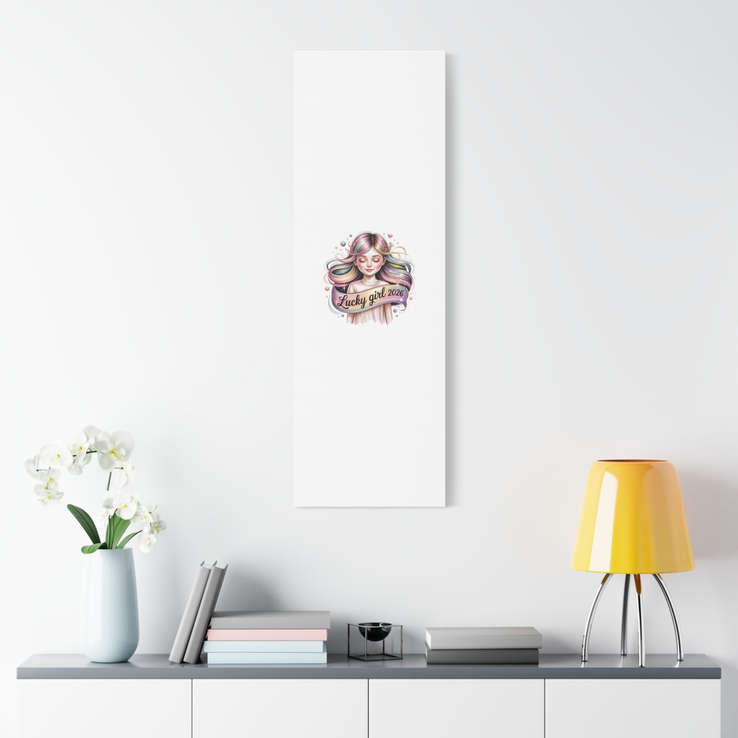 Lucky Girl 2026 Canvas Print | manifest luck, lucky charms