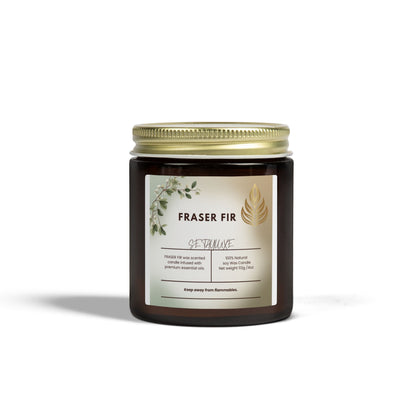 Fraser Fir Scented Candle — Coconut Apricot Wax (4oz & 9oz)