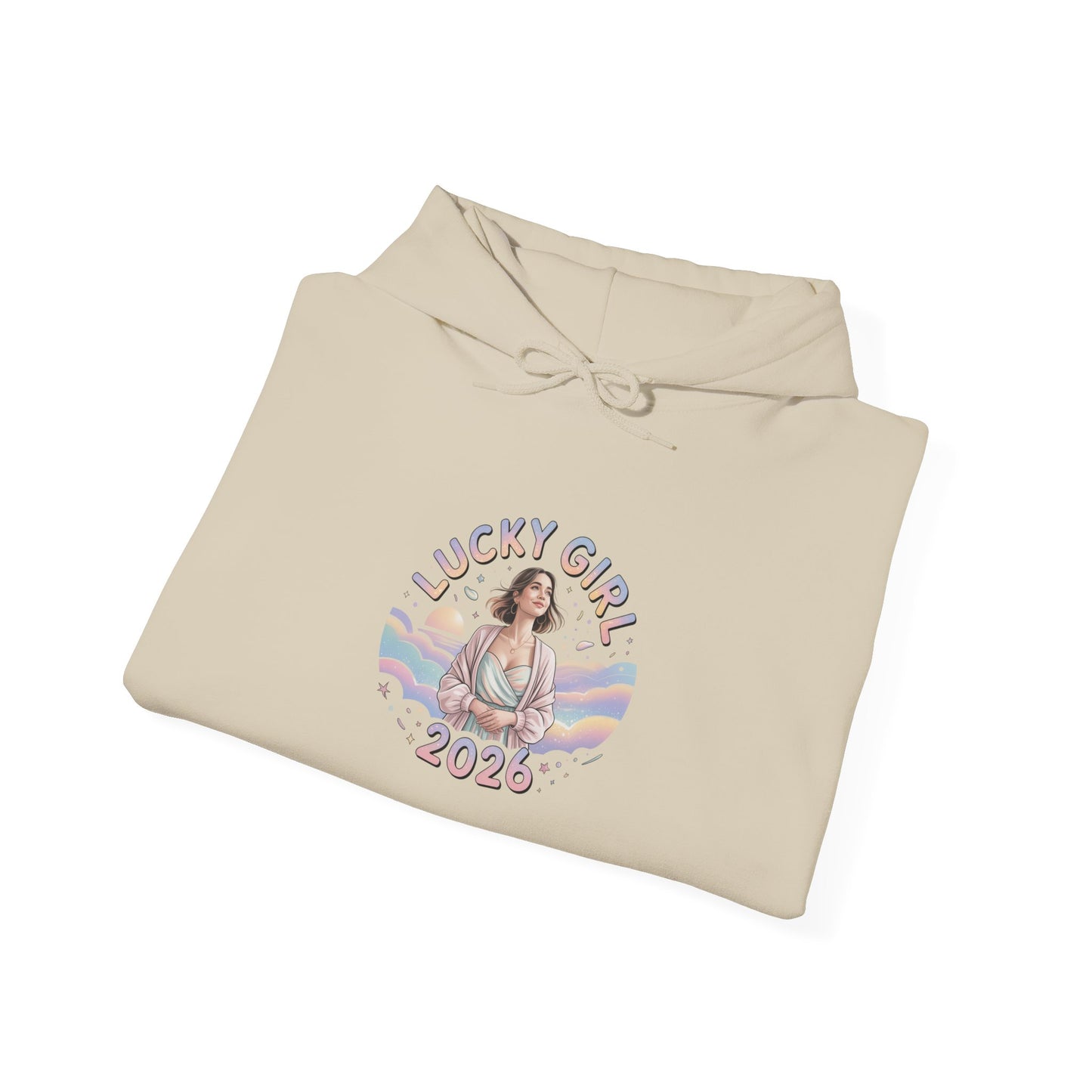 Lucky Girl 2026 Hoodie | manifest luck, 2026 lucky charms
