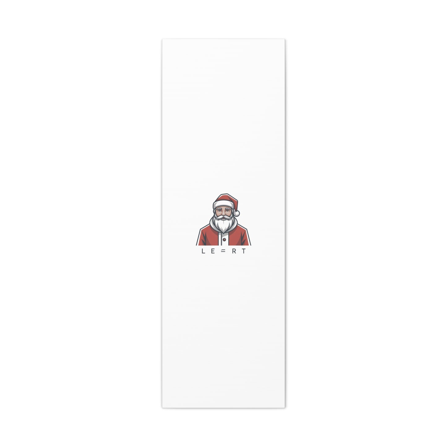 Minimal Santa Canvas, Modern Santa Graphic | Geometric Christmas Wall Art