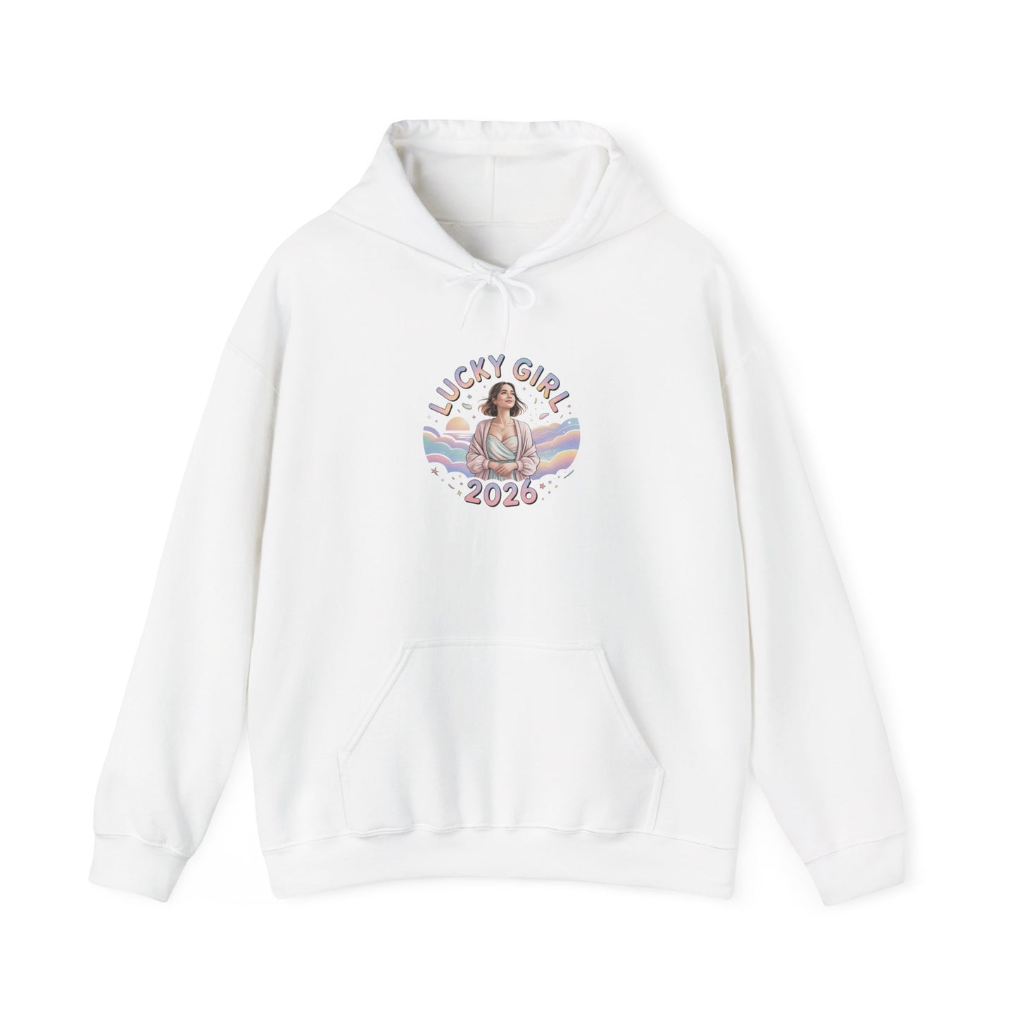 Lucky Girl 2026 Hoodie | manifest luck, 2026 lucky charms