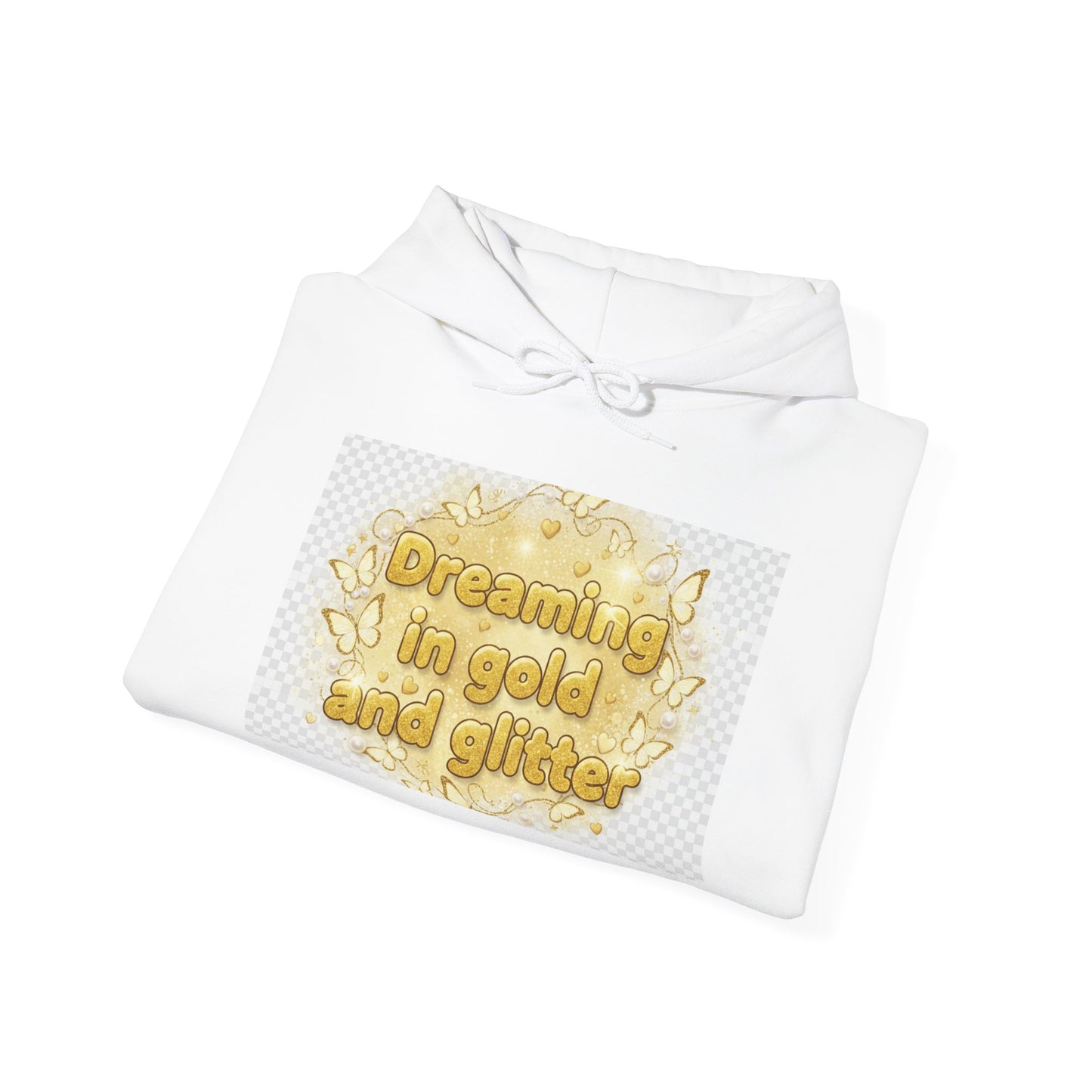 Dreaming in Gold and Glitter Hoodie