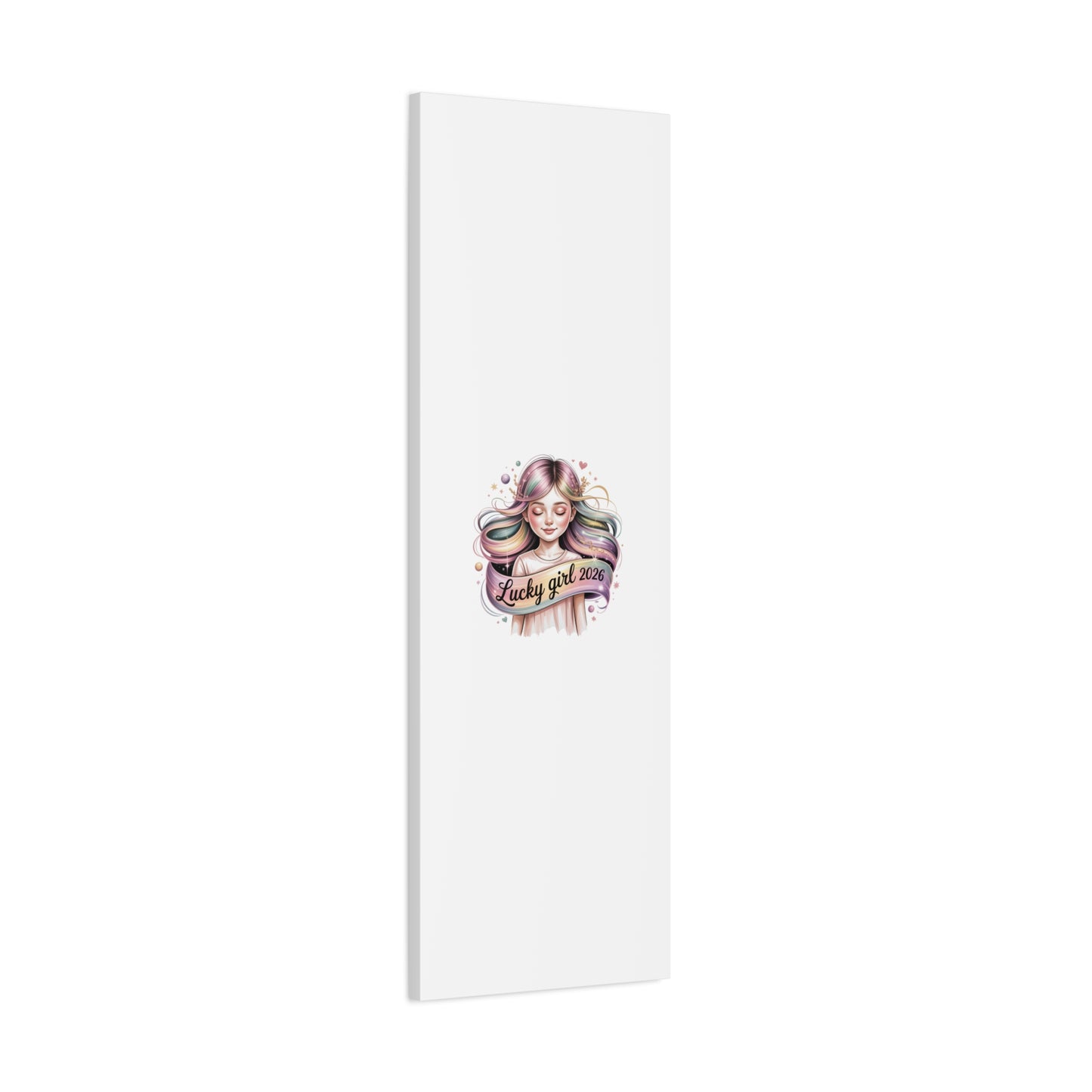 Lucky Girl 2026 Canvas Print | manifest luck, lucky charms