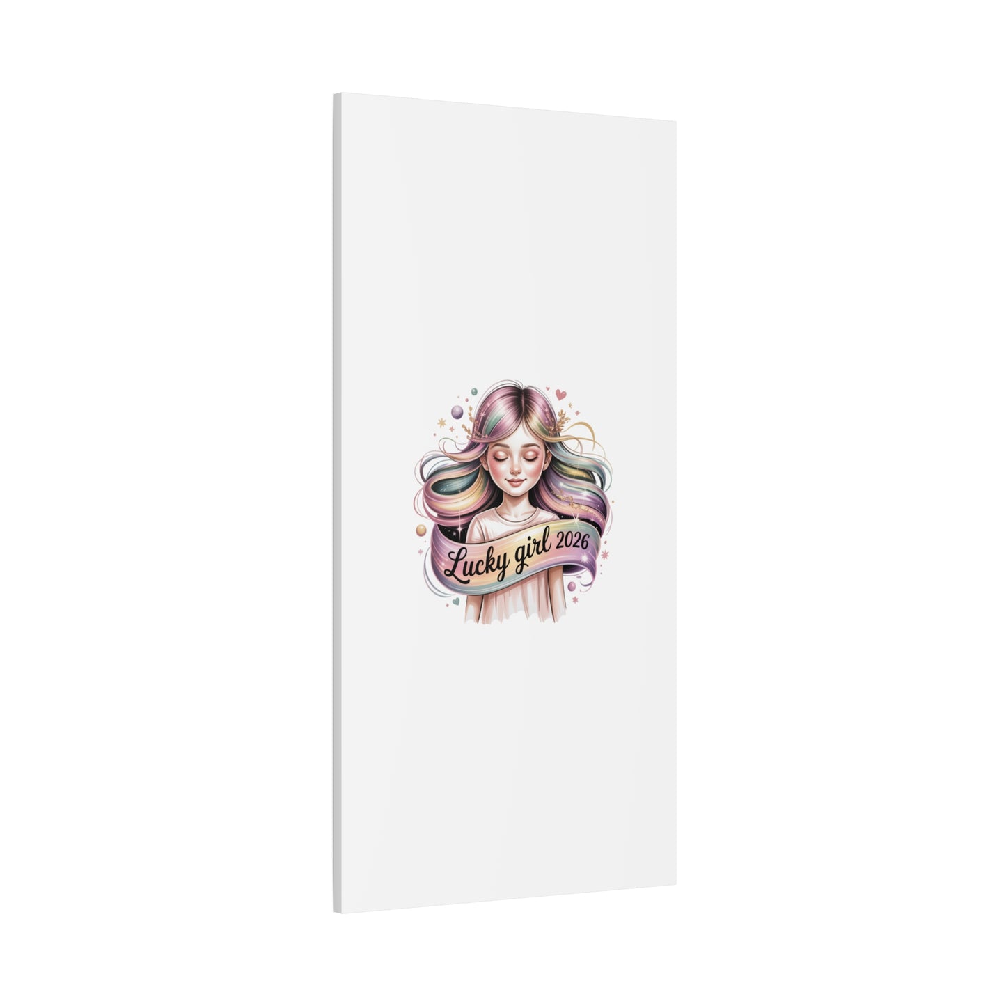 Lucky Girl 2026 Canvas Print | manifest luck, lucky charms
