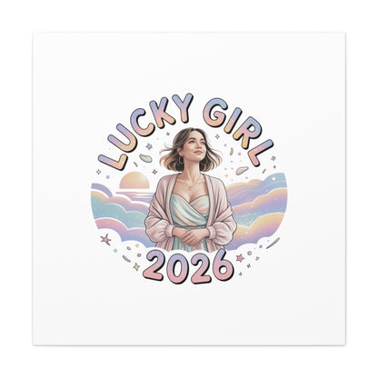 Lucky Girl 2026 Canvas | Manifest Luck, 2026 Lucky Charms