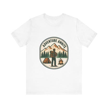 Adventure Awaits Camping T‑Shirt