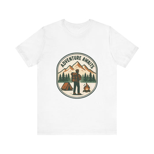 Adventure Awaits Camping T‑Shirt