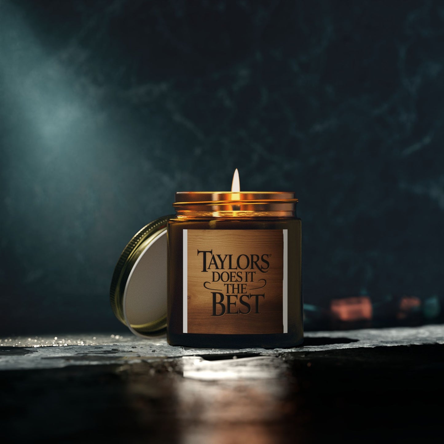 Coconut Apricot Scented Candle - 'TAYLORS DOES IT THE BEST' - 4oz & 9oz