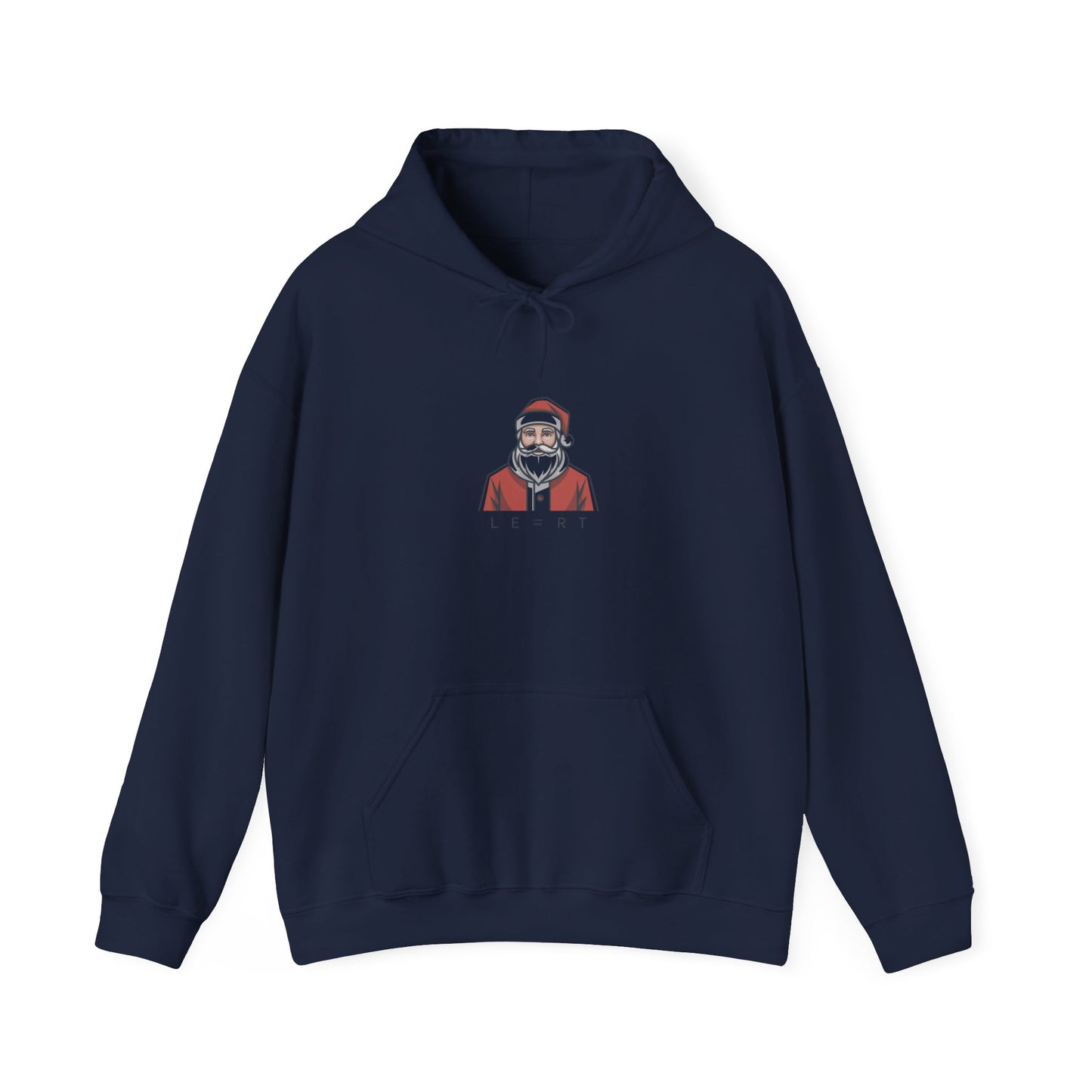Minimal Santa Hoodie | Modern Santa Graphic, Geometric Christmas Sweatshirt