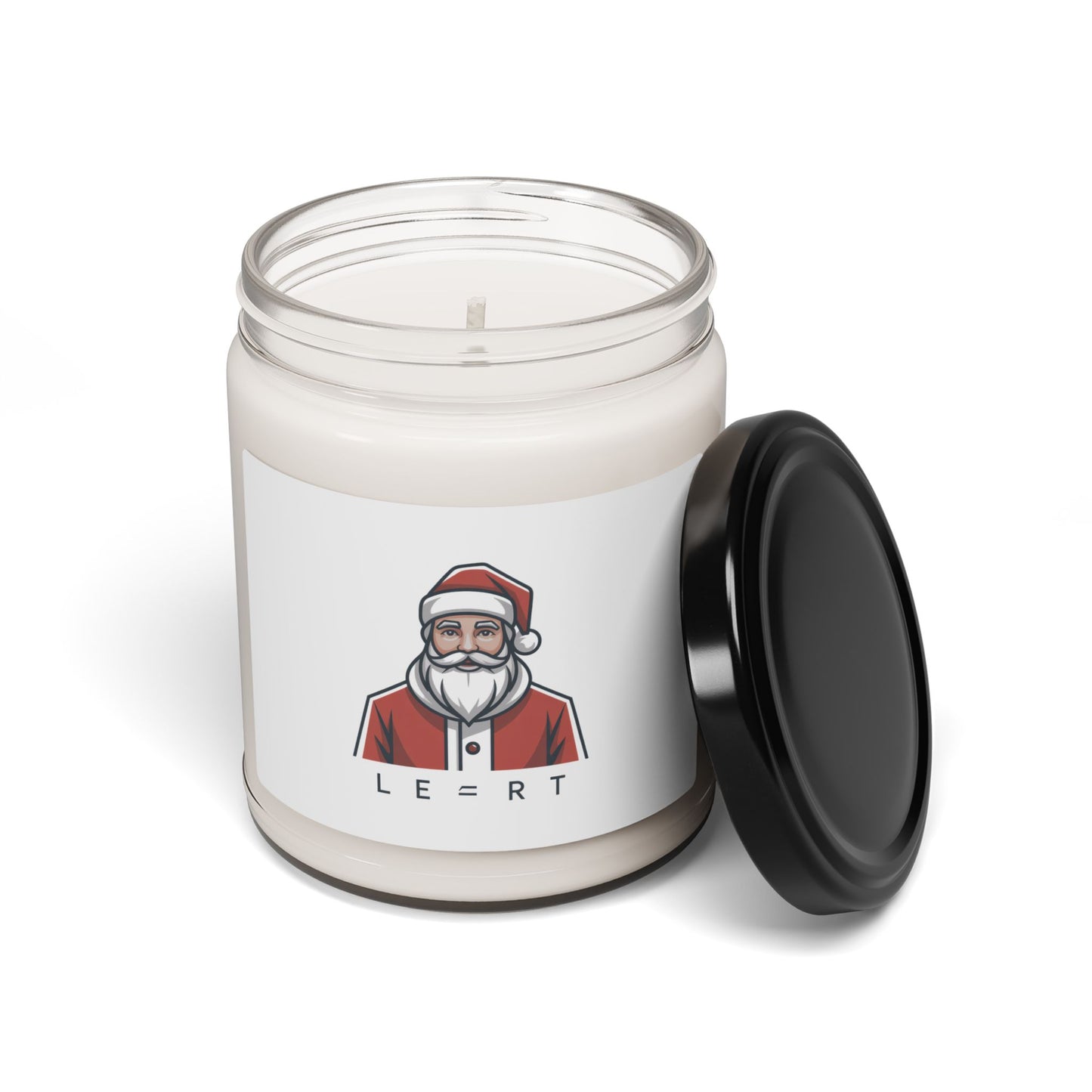 Minimal Santa Candle | Scented Soy Candle, Modern Graphic Christmas