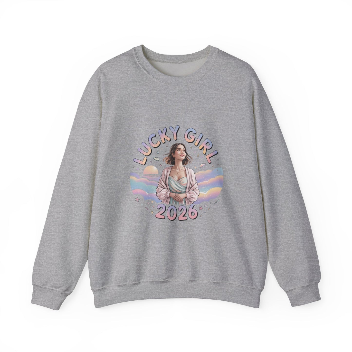 Lucky Girl 2026 Manifest Luck Sweatshirt | 2026 Lucky Charms, Angel Number
