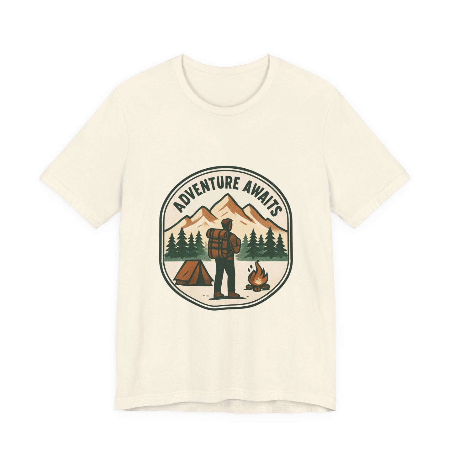 Adventure Awaits Camping T‑Shirt