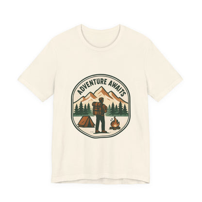 Adventure Awaits Camping T‑Shirt