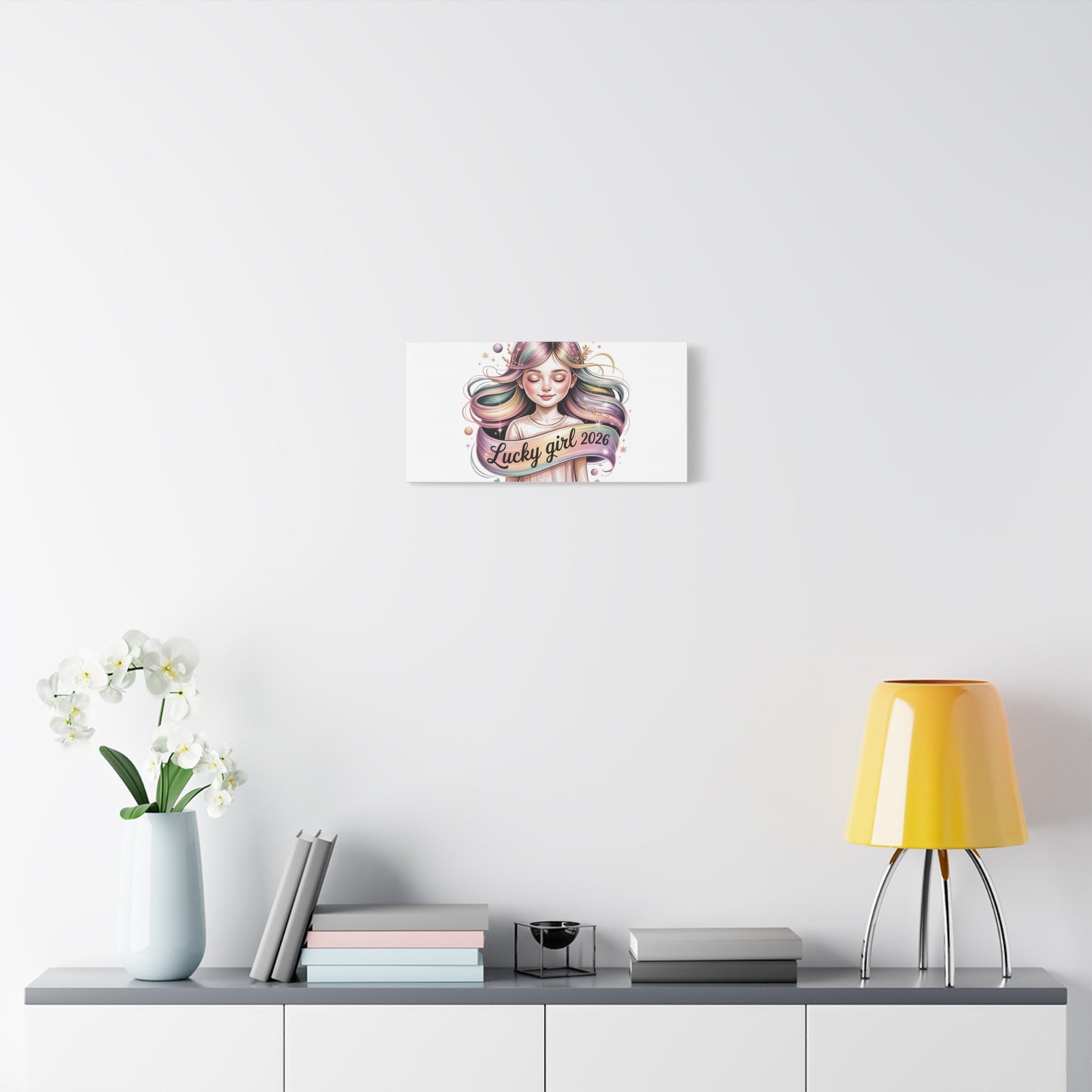 Lucky Girl 2026 Canvas Print | manifest luck, lucky charms