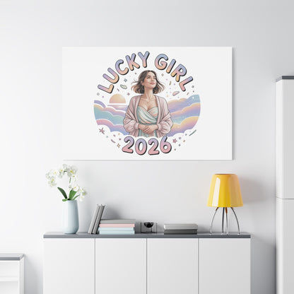 Lucky Girl 2026 Canvas | Manifest Luck, 2026 Lucky Charms