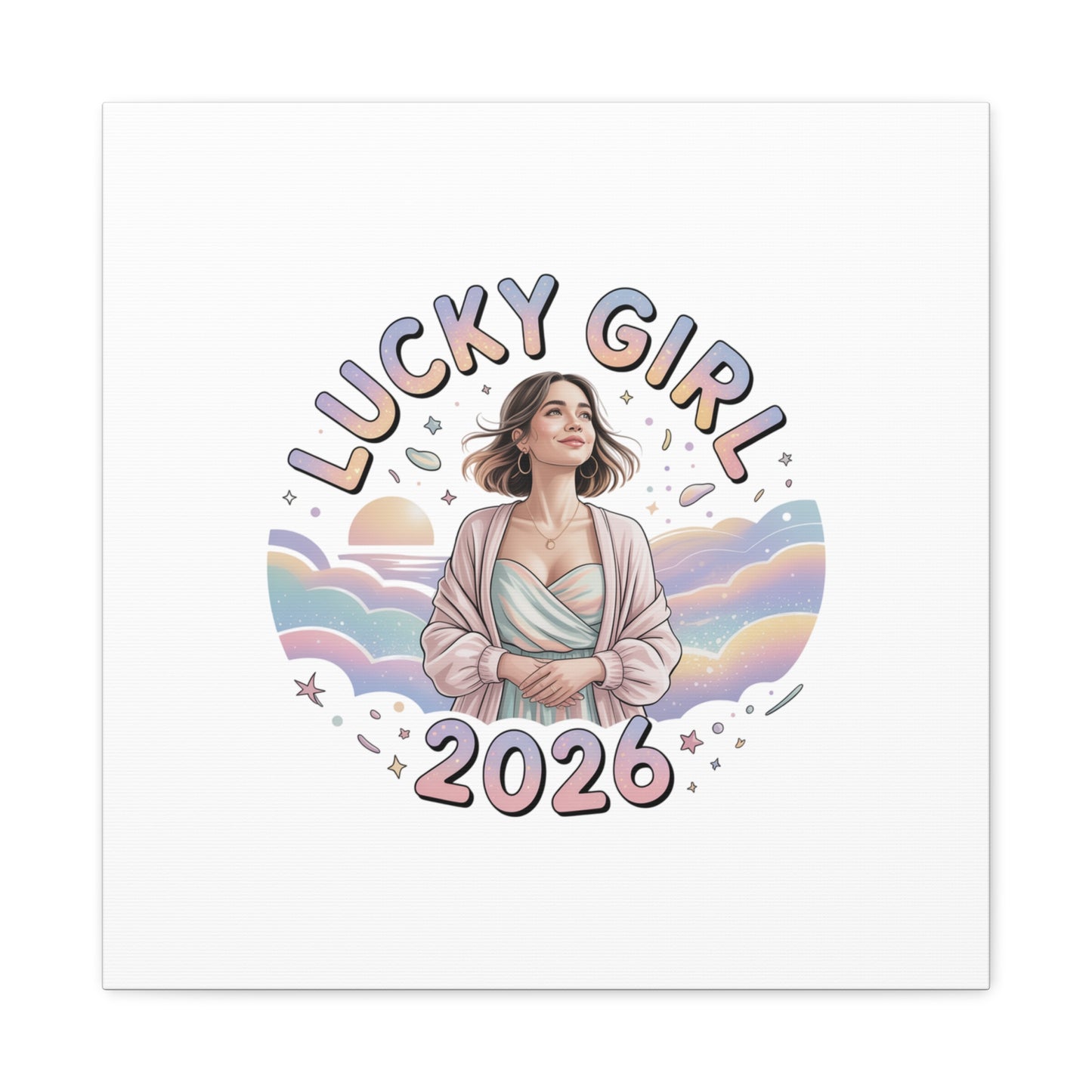Lucky Girl 2026 Canvas | Manifest Luck, 2026 Lucky Charms