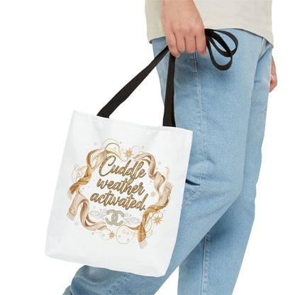 Cuddle Weather Activated Tote Bag — Cozy Fall Cozy Season Canvas Tote
