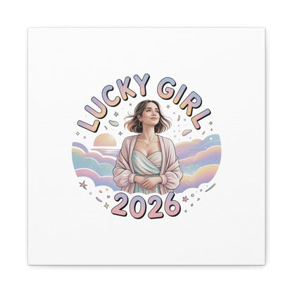 Lucky Girl 2026 Canvas | Manifest Luck, 2026 Lucky Charms