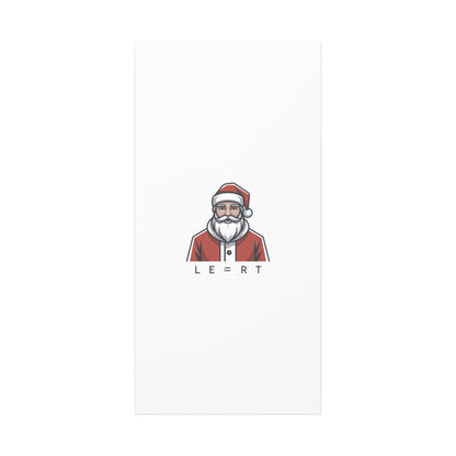 Minimal Santa Canvas, Modern Santa Graphic | Geometric Christmas Wall Art