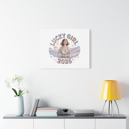 Lucky Girl 2026 Canvas | Manifest Luck, 2026 Lucky Charms