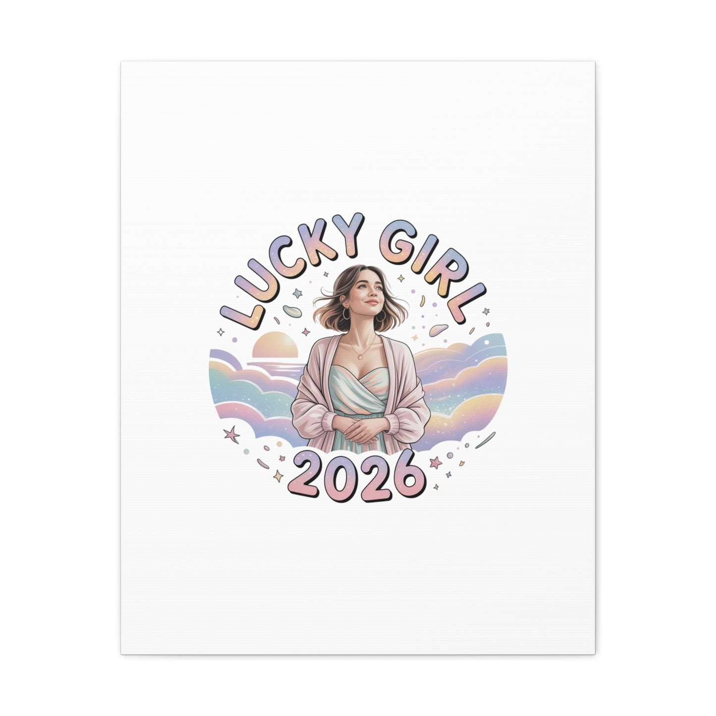 Lucky Girl 2026 Canvas | Manifest Luck, 2026 Lucky Charms