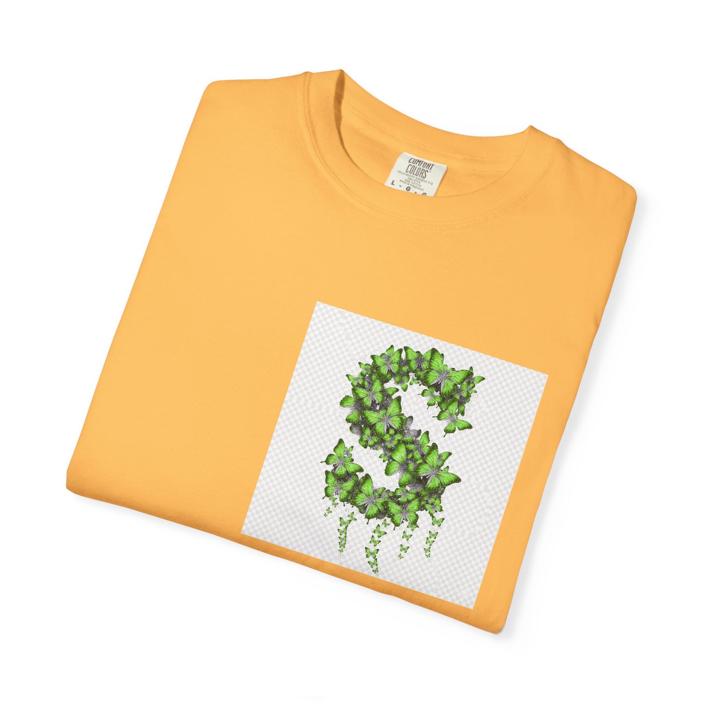 Green Ivy Monogram "S" T-Shirt — Botanical Initial Tee