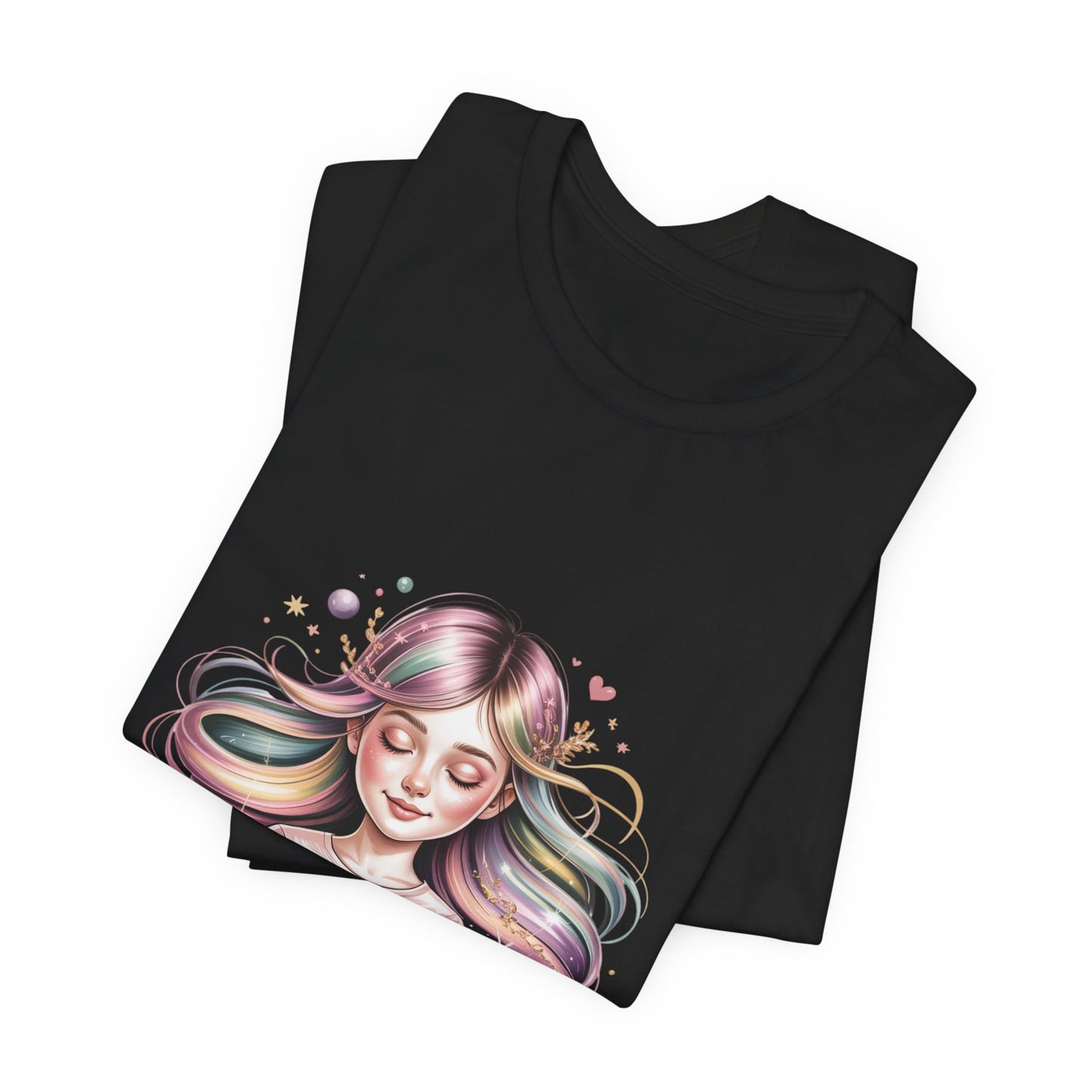 Lucky Girl 2026 mantra tee | Manifest Luck, angel number shirt