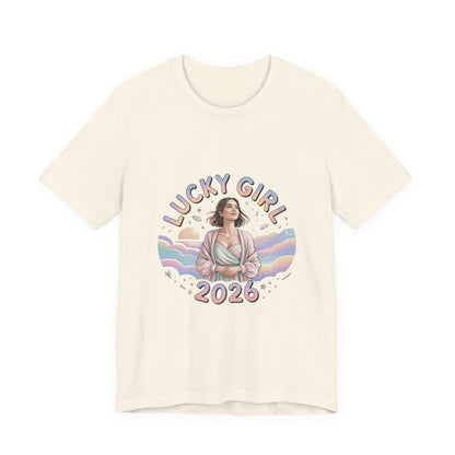 Lucky Girl 2026 Manifest Luck Tee | lucky charms, angel number shirt
