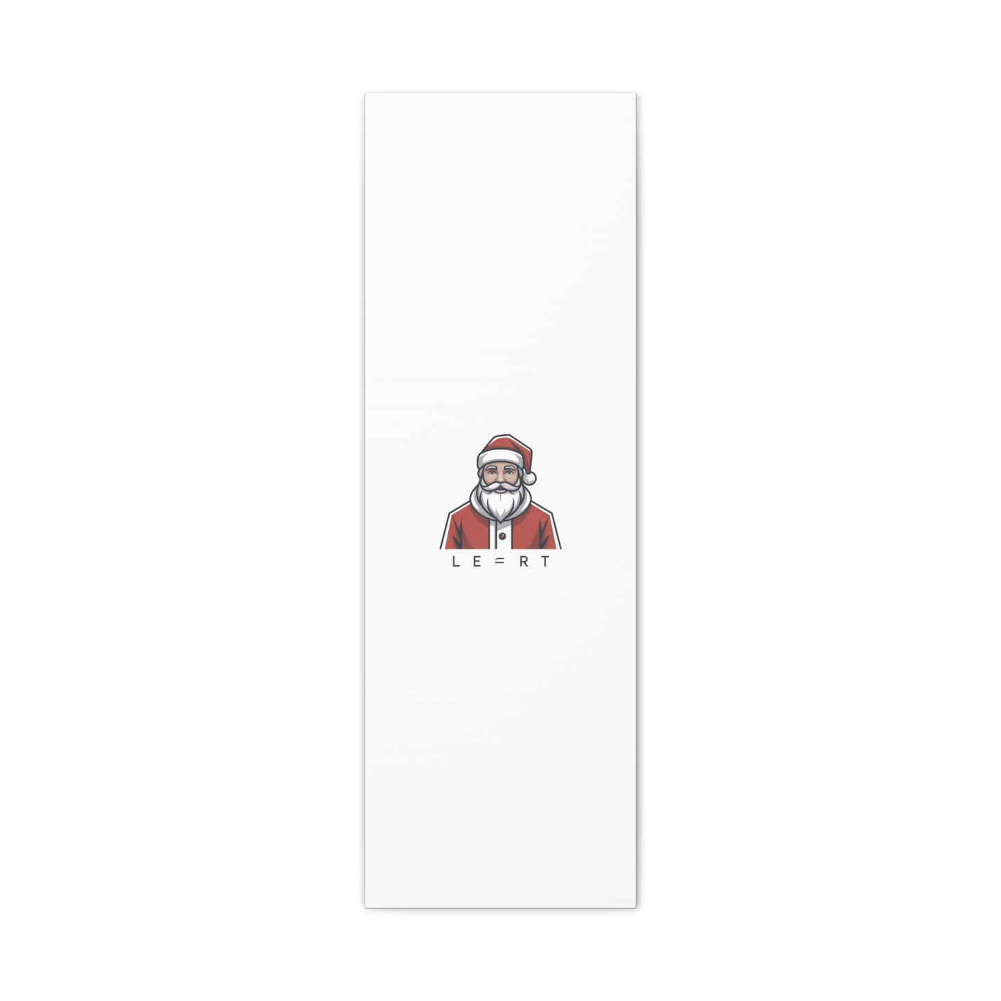 Minimal Santa Canvas, Modern Santa Graphic | Geometric Christmas Wall Art