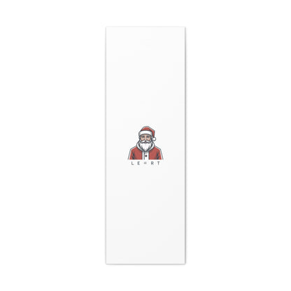 Minimal Santa Canvas, Modern Santa Graphic | Geometric Christmas Wall Art
