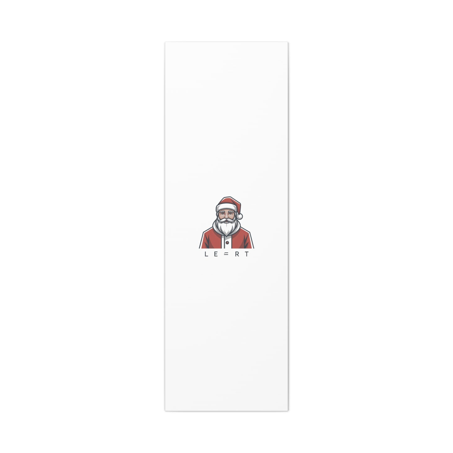 Minimal Santa Canvas, Modern Santa Graphic | Geometric Christmas Wall Art