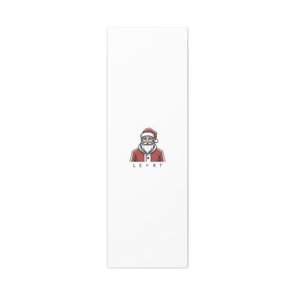Minimal Santa Canvas, Modern Santa Graphic | Geometric Christmas Wall Art