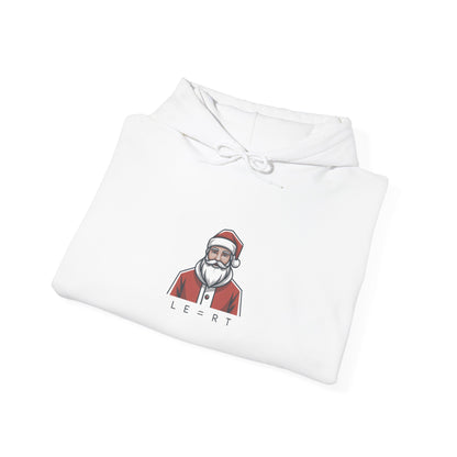 Minimal Santa Hoodie | Modern Santa Graphic, Geometric Christmas Sweatshirt