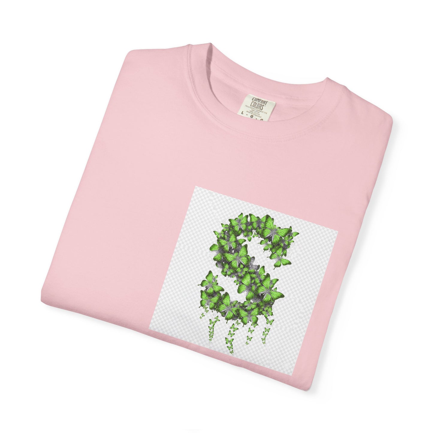 Green Ivy Monogram "S" T-Shirt — Botanical Initial Tee