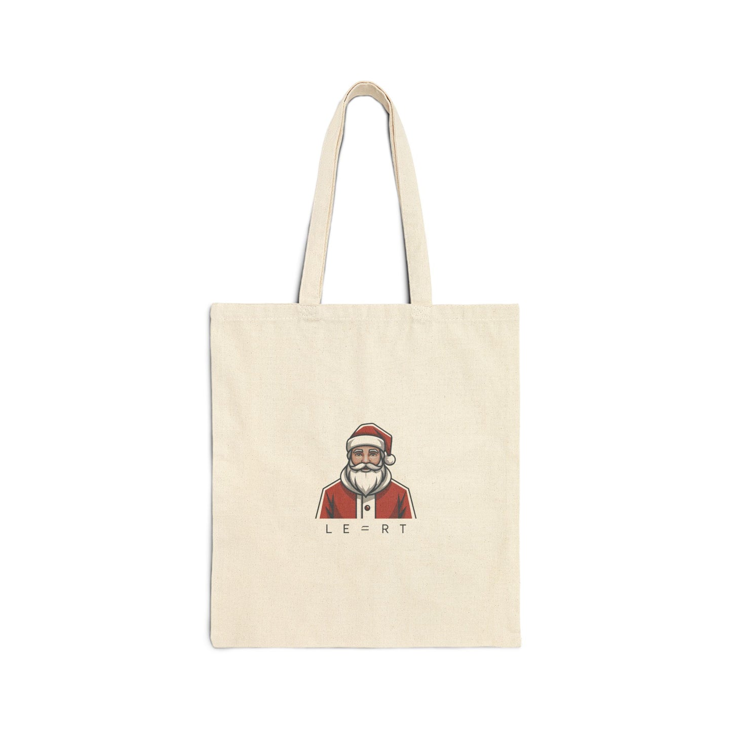 Minimal Santa tote, modern santa graphic canvas tote | geometric minimal christmas