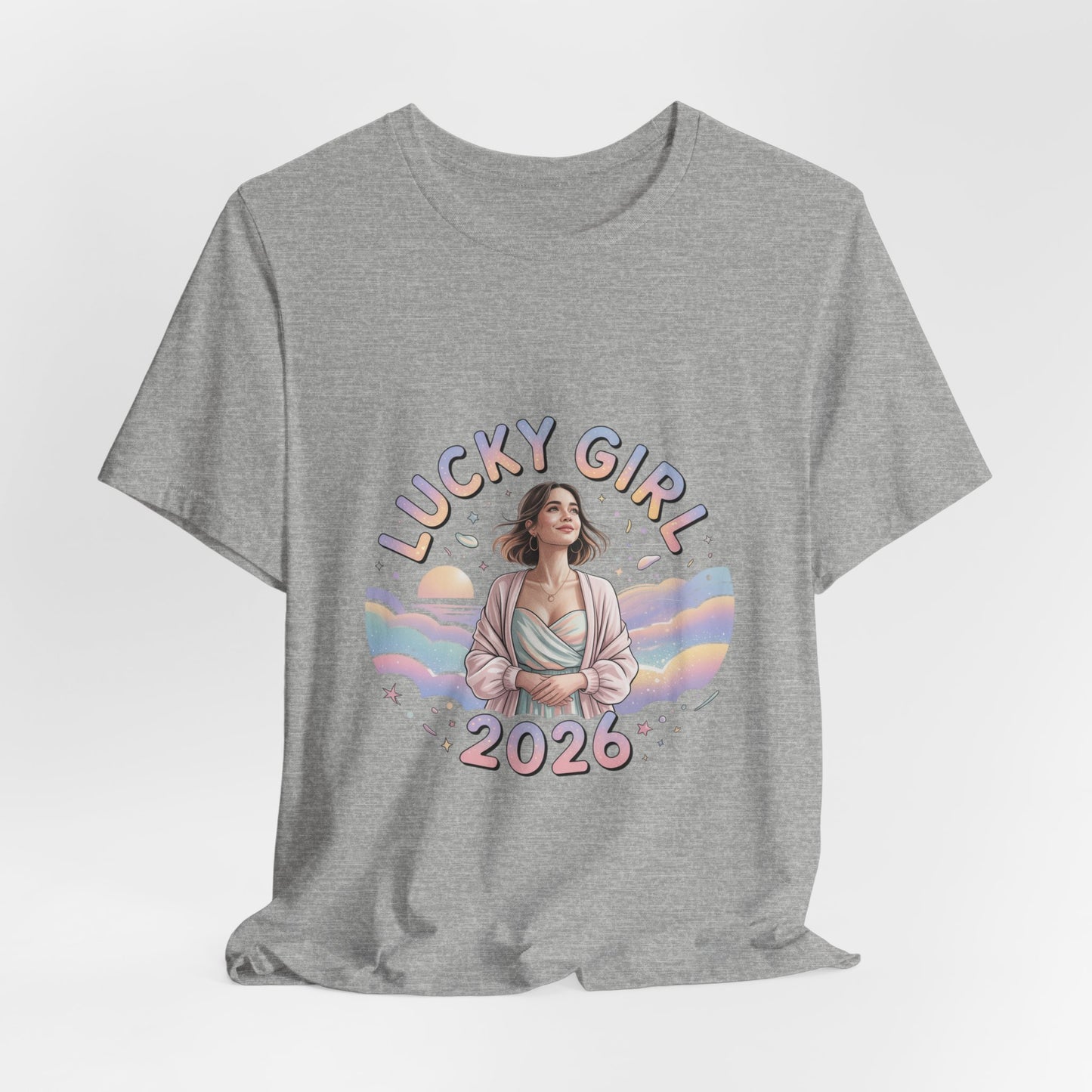 Lucky Girl 2026 Manifest Luck Tee | lucky charms, angel number shirt