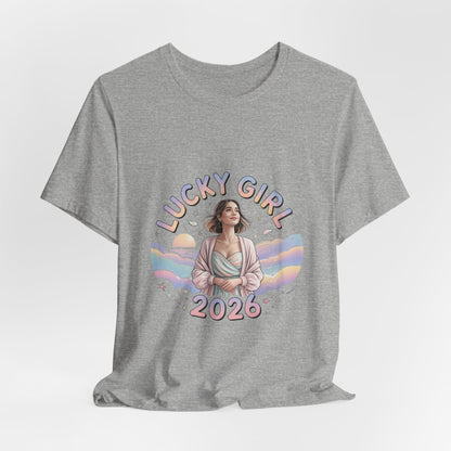 Lucky Girl 2026 Manifest Luck Tee | lucky charms, angel number shirt