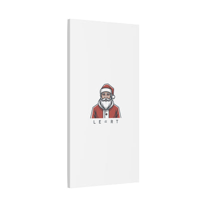 Minimal Santa Canvas, Modern Santa Graphic | Geometric Christmas Wall Art