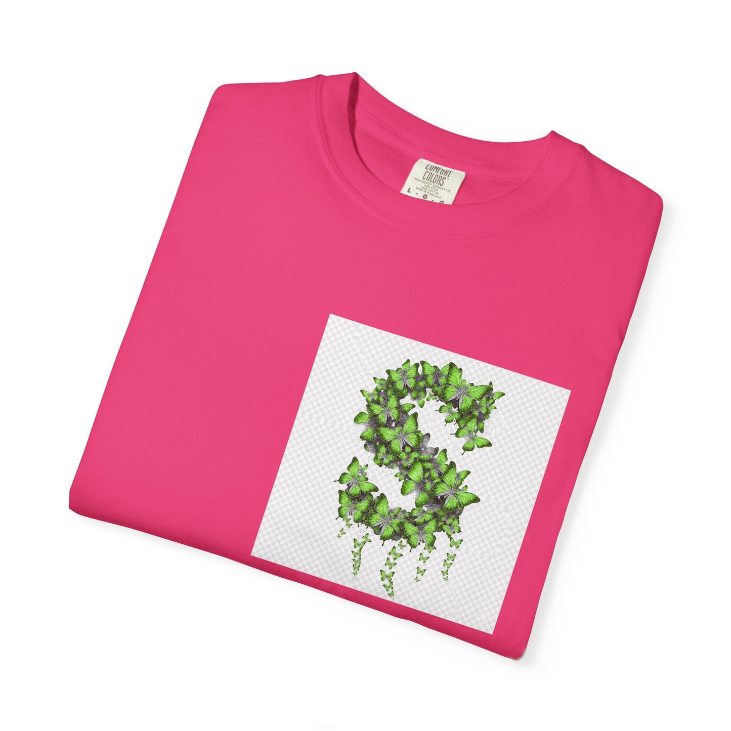 Green Ivy Monogram "S" T-Shirt — Botanical Initial Tee