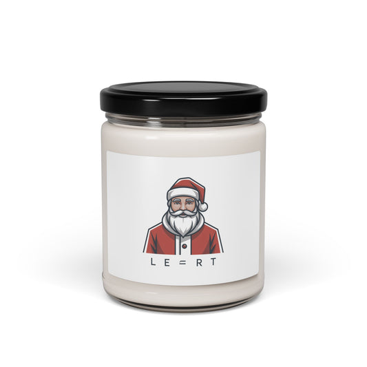 Minimal Santa Candle | Scented Soy Candle, Modern Graphic Christmas