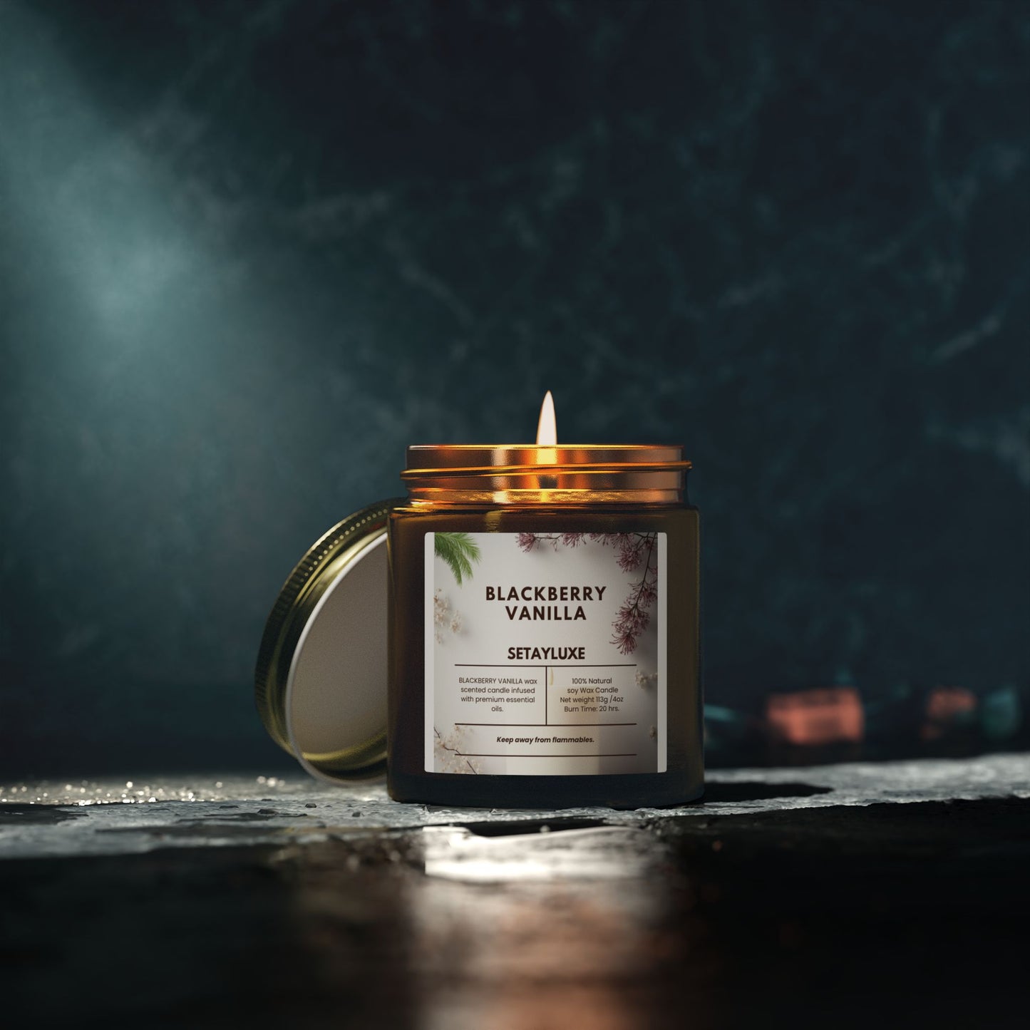 Blackberry Vanilla Scented Candle (4oz & 9oz)