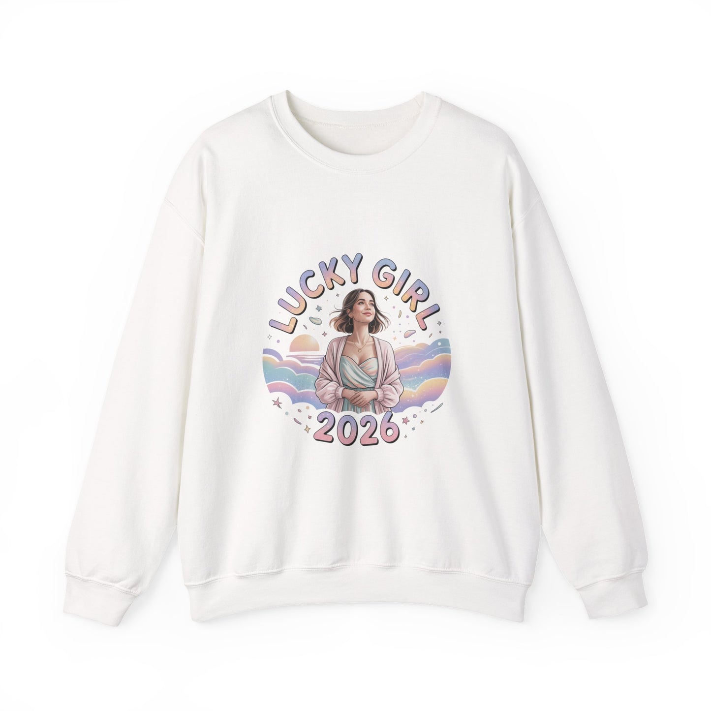 Lucky Girl 2026 Manifest Luck Sweatshirt | 2026 Lucky Charms, Angel Number