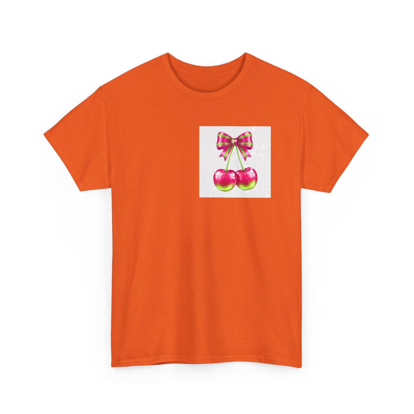 Cherry Bow T-Shirt — Cute Retro Fruit Graphic Tee