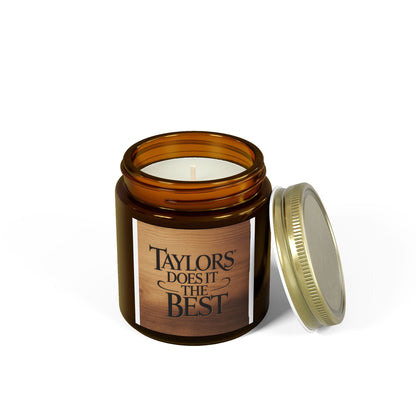 Coconut Apricot Scented Candle - 'TAYLORS DOES IT THE BEST' - 4oz & 9oz