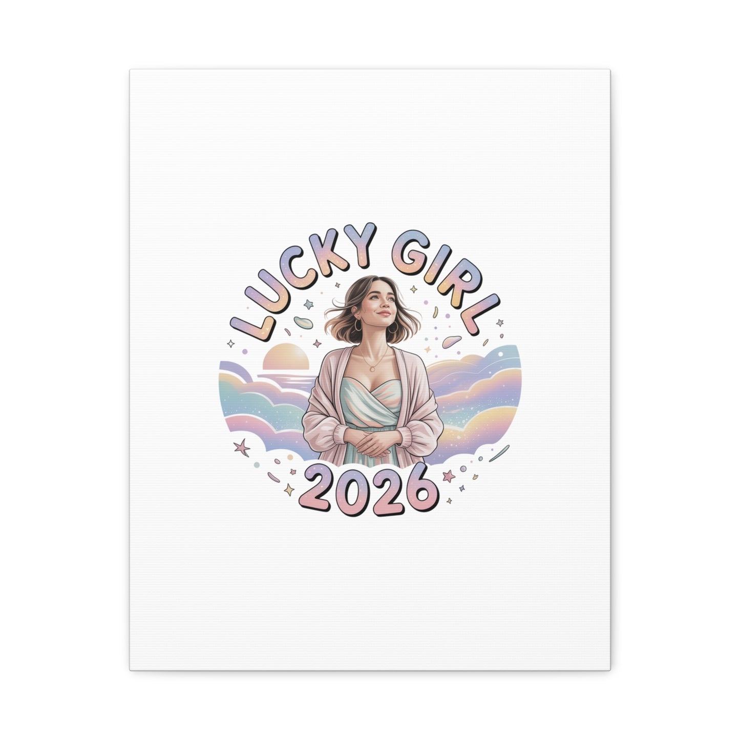 Lucky Girl 2026 Canvas | Manifest Luck, 2026 Lucky Charms