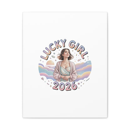 Lucky Girl 2026 Canvas | Manifest Luck, 2026 Lucky Charms