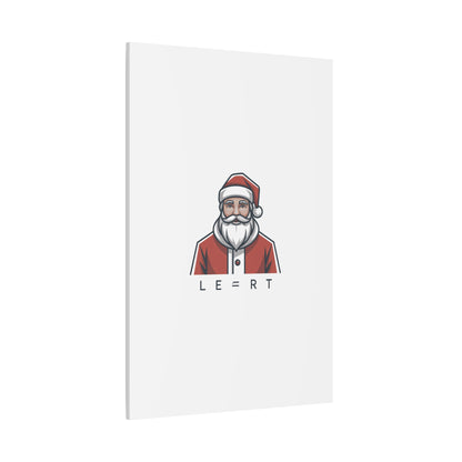 Minimal Santa Canvas, Modern Santa Graphic | Geometric Christmas Wall Art