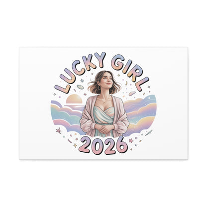 Lucky Girl 2026 Canvas | Manifest Luck, 2026 Lucky Charms